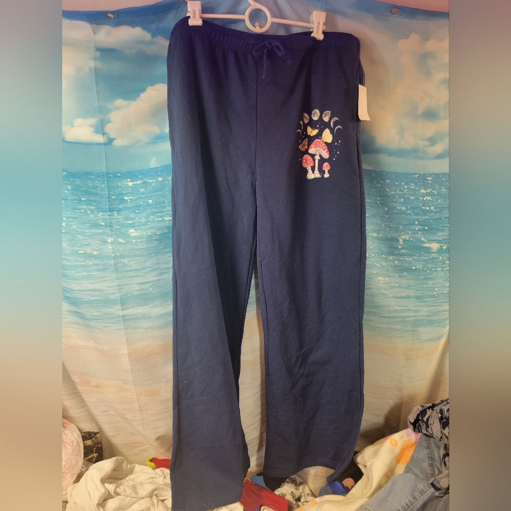 Mighty Fine NWT Navy Blue Joggers Sweatpants Women's Size XXL